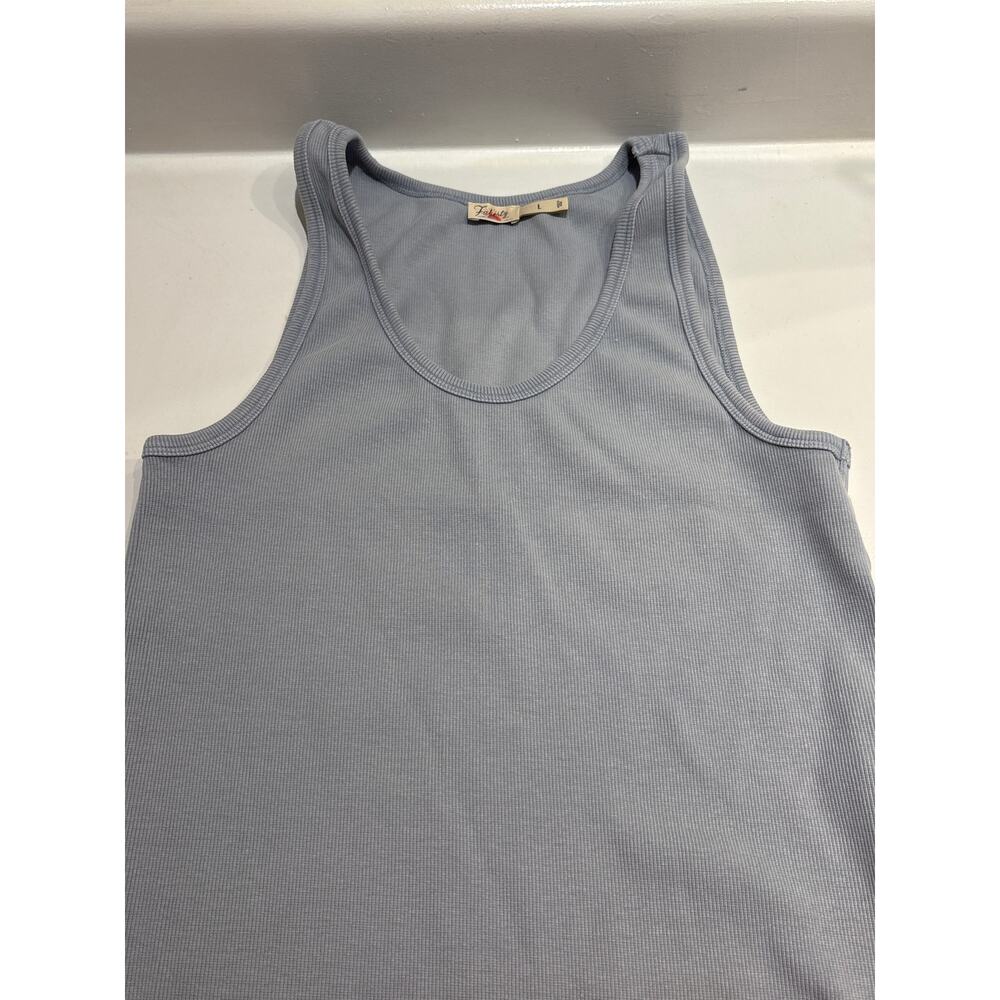 FAHERTY Sunwashed Rib Tank Zen Blue L - Picture 5 of 5